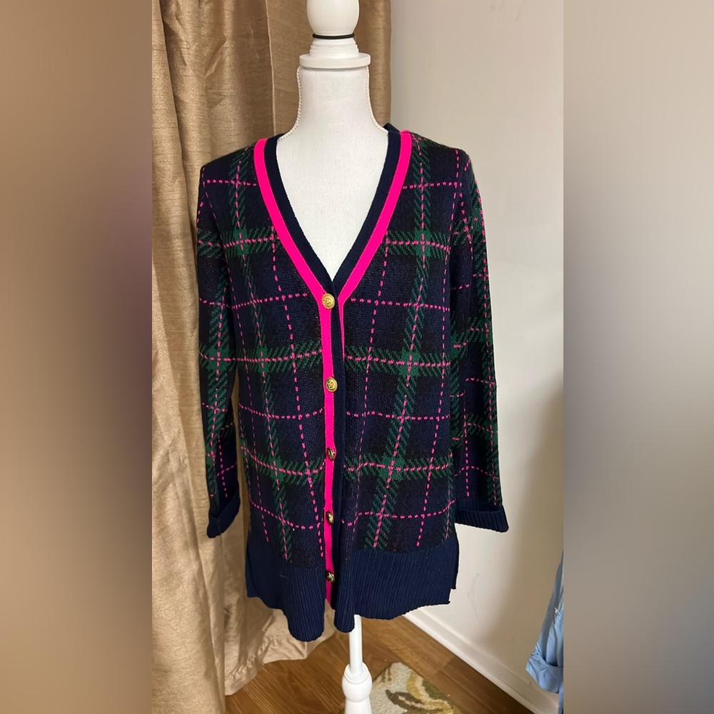 Plaid cardigan